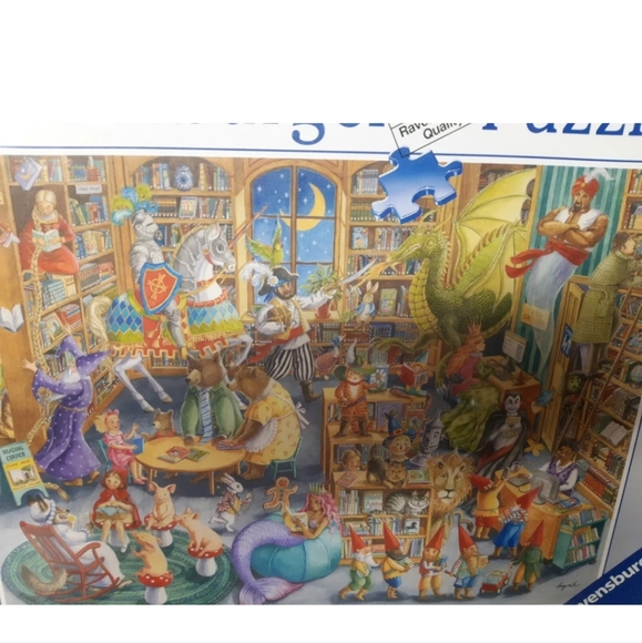 NEW! RAVENSBURGER Midnight at the Library Fairy Tales Little Red Hood 1000 pce - Picture 4 of 4